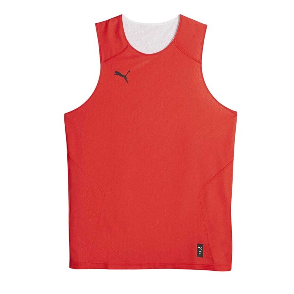 Puma Mens Hoops Team Reversible Performance Basketball Jersey / Red